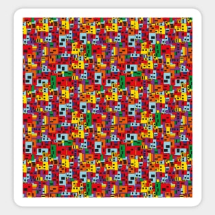 patrón geométrico favelas multicolor Sticker
